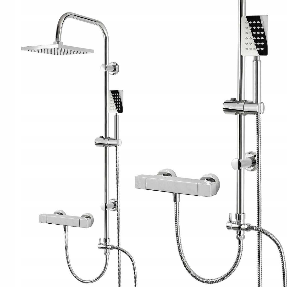 Douchekolom met Thermostatische Kraan - INEA, Regen Douche 20cm