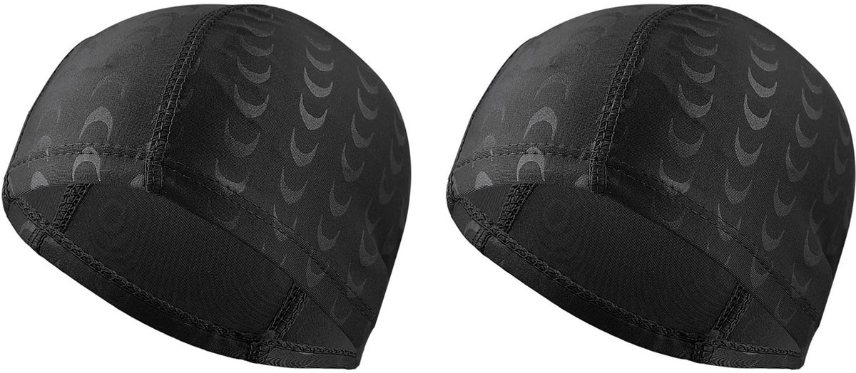 2 stuks Zwemmuts – Zwemmuts voor volwassenen – Zeer elastische zwemmuts – Ademend en comfortabel – Houdt het haar schoon – Unisex – Geschikt voor zwemmen in de zomer – Zwart