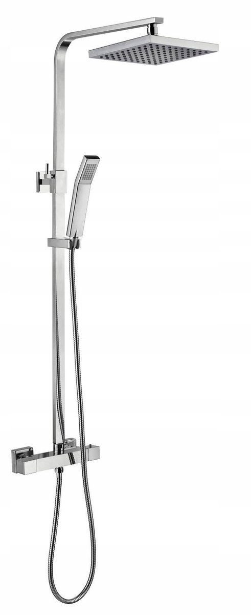 Aqbau Albinos Thermische Doucheset met Regendouche en Thermostatische Kraan