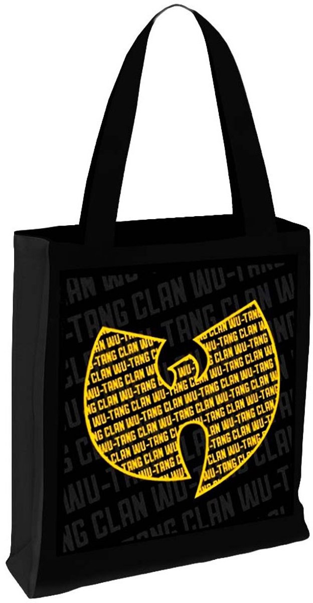 Rocksax WuTang Clan - Logo Schoudertas/Shopper - Zwart/Geel