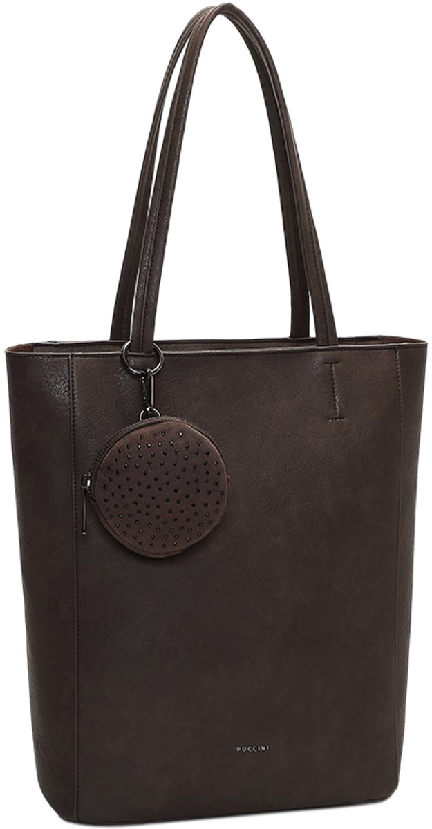 Puccini Linea Large Schoudertas Dames - Imitatieleer - Bruin
