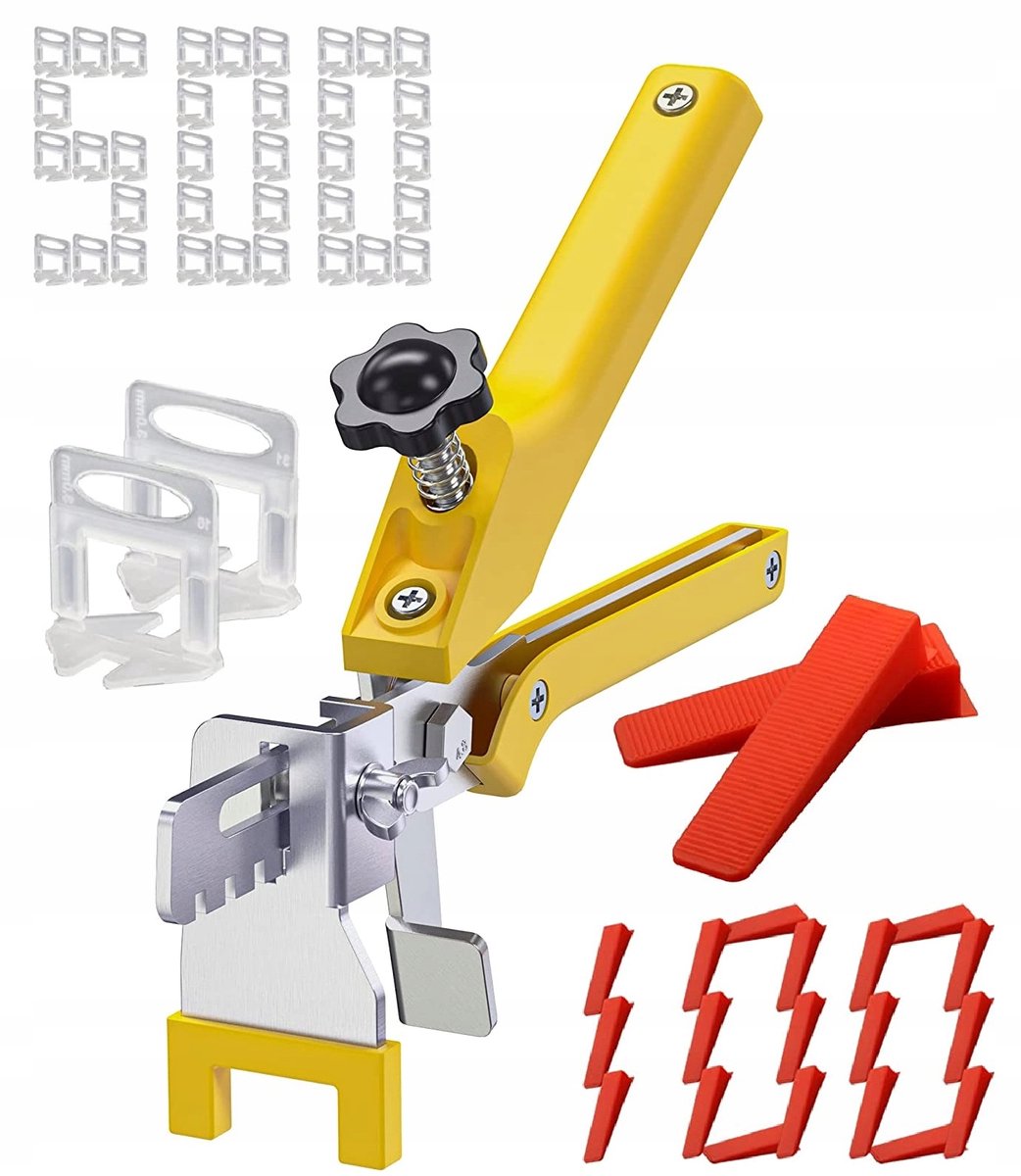 Groot Tegel Levelling Systeem met 601 Delen - 1.5mm Clips