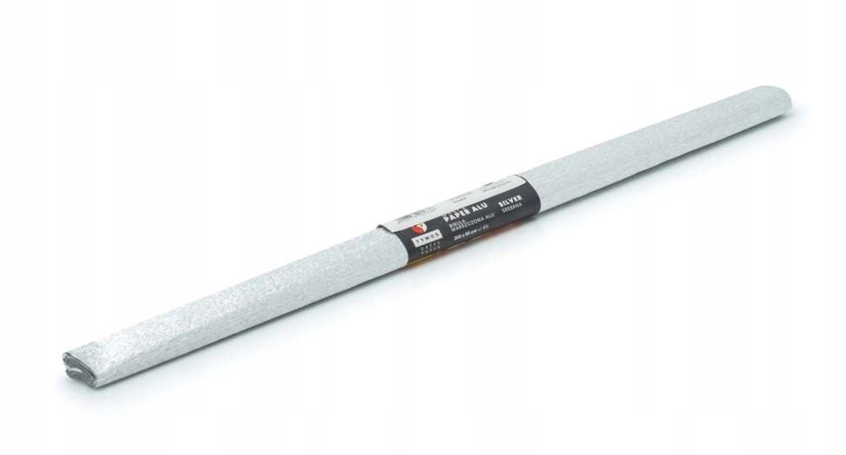 Gekreukeld Kreukelpapier 50x200cm Metallic Alu-Zilver