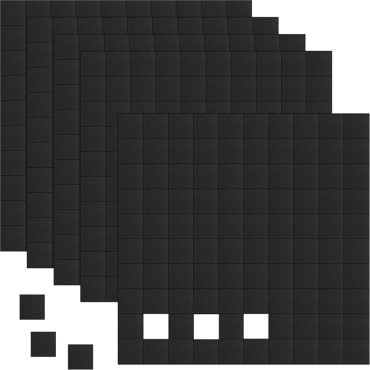 Pack of 500 magnets for sticking, magnetic plates, self-adhesive, 10 x 10 mm, magnet flat magnetic strips, adhesive - ShopVlot