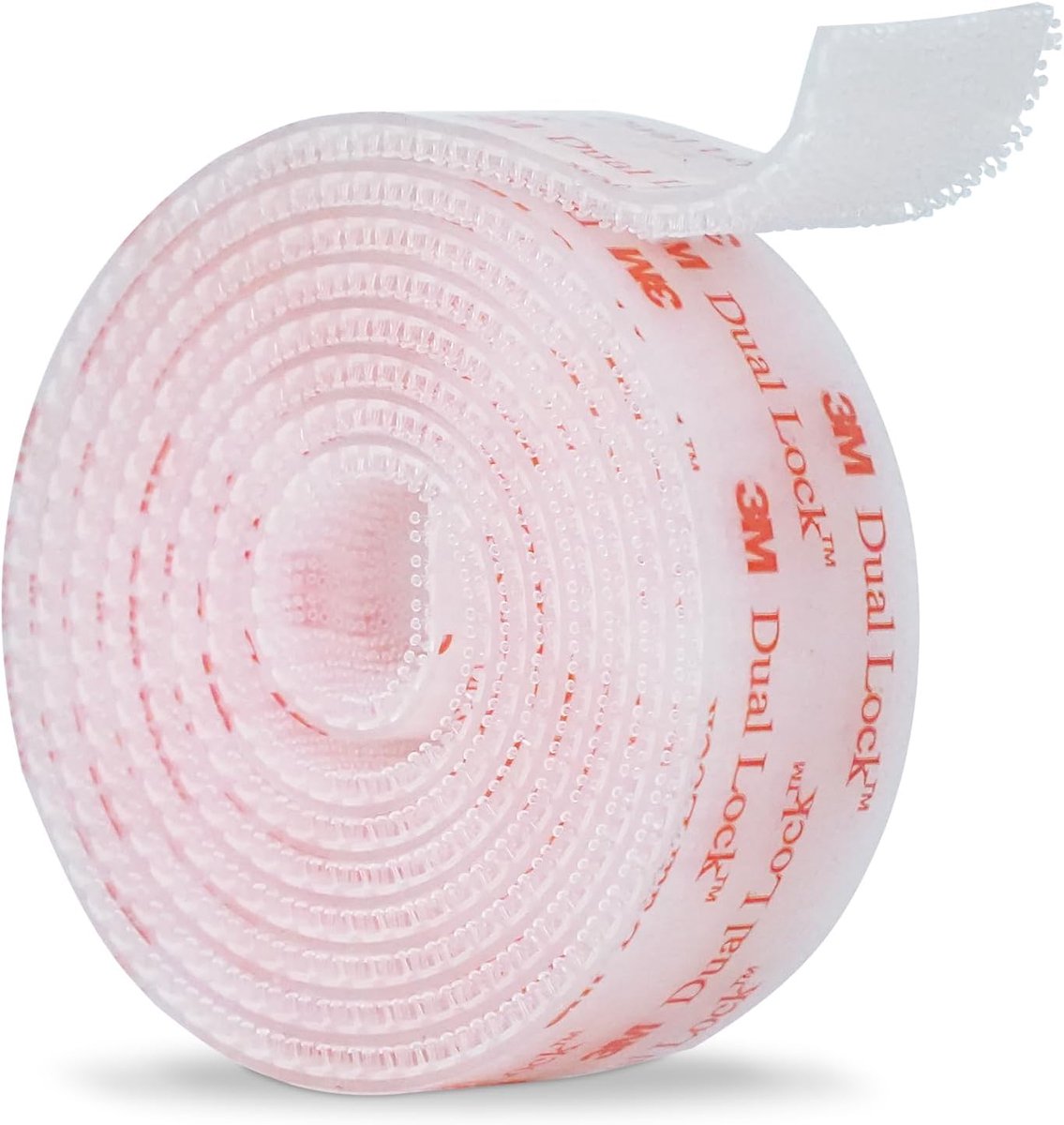 Dual Lock SJ3560 1"×383m Clear 1 Package Resealable Fastening Tape Locking Mushroom Shaped Strong Self Adhesive Hook - ShopVlot