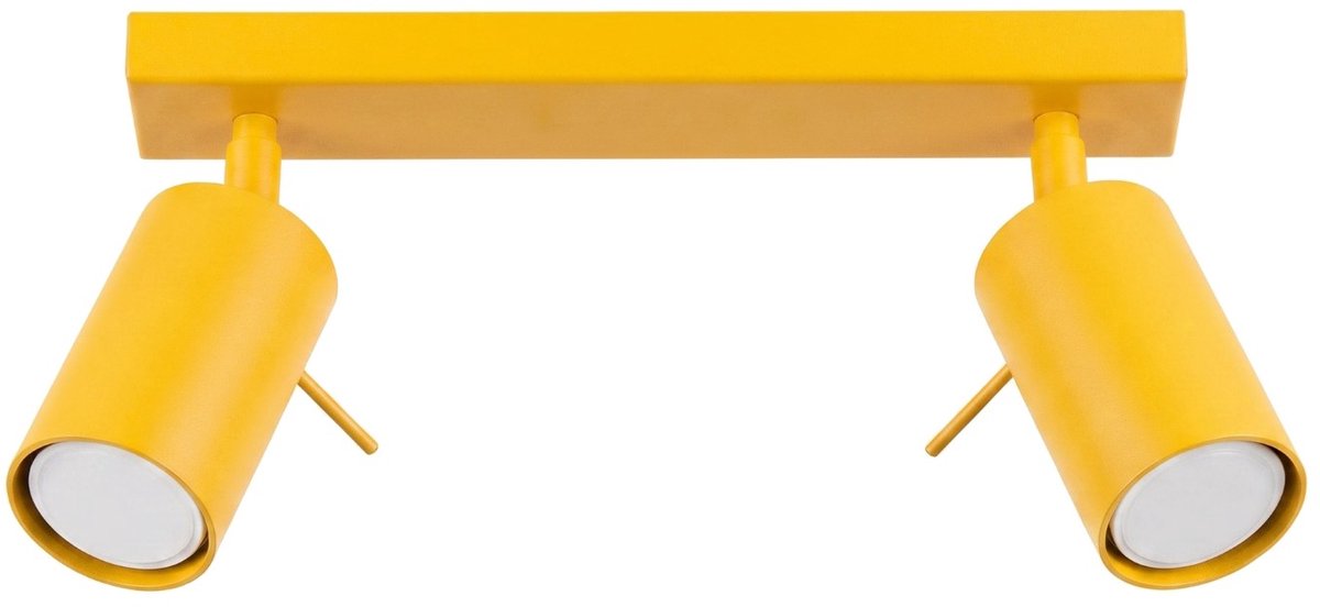 Sollux Lighting Plafondlamp RING - GU10 - geel - staal - 30x6x16cm