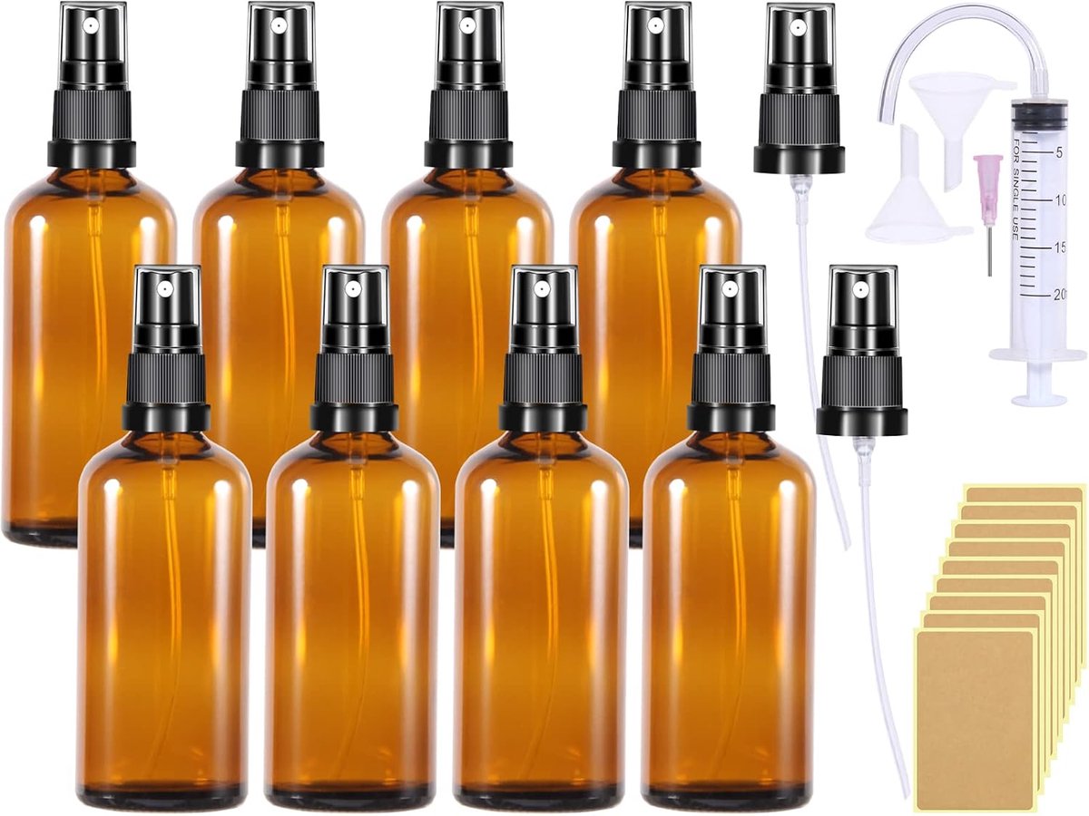 Nuts OT nuts Small glass spray bottle 100 ml 8 pieces - ShopVlot