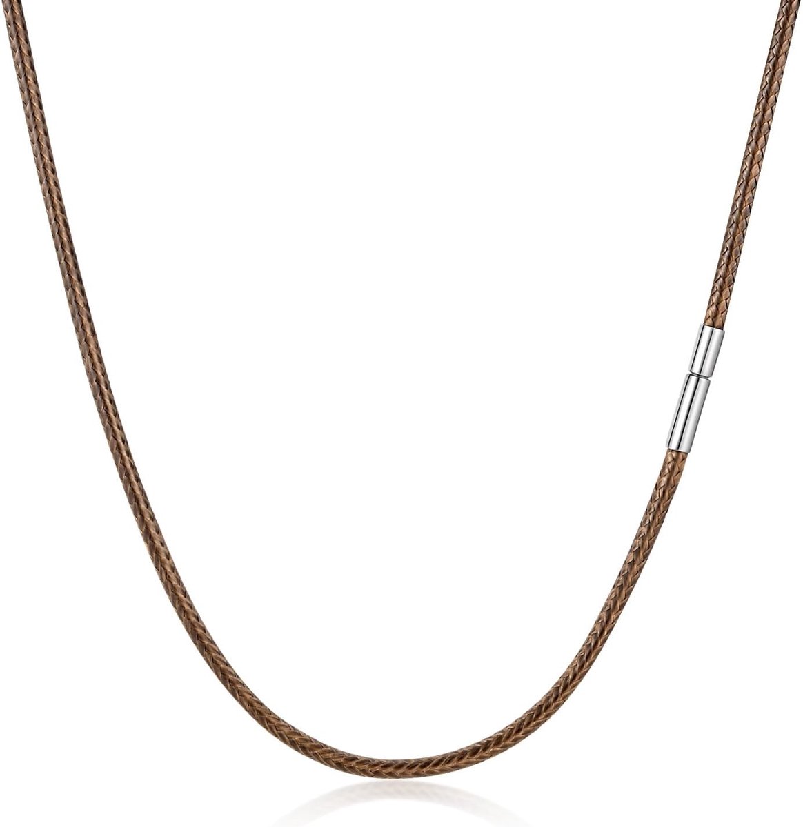 TempBeau Leather Necklace for Men and Women, 2/3 mm, Leather Chain with Clasp, Stainless Steel Clasp, for Men and - ShopVlot
