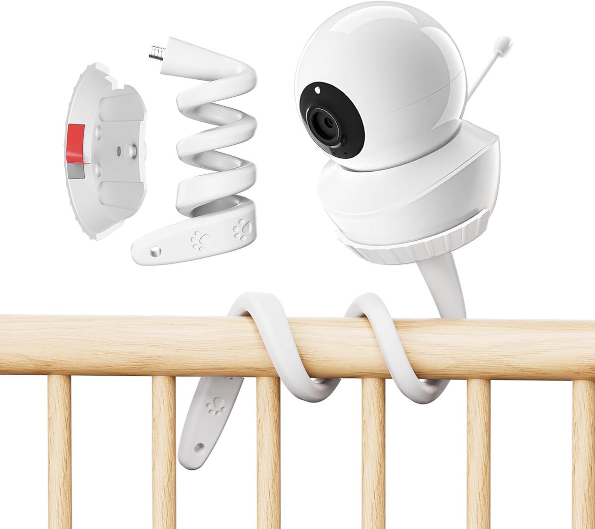 Flexible Baby Monitor Holder Compatible with Babysense HD S2 40 cm Silicone Changing Holder with Metal Core and 1/4 - ShopVlot