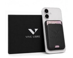 Vive Libre® Wallet Geschikt voor Magsafe - Zwart - Magnetische Pasjeshouder Voor iPhone - Creditcardhouder