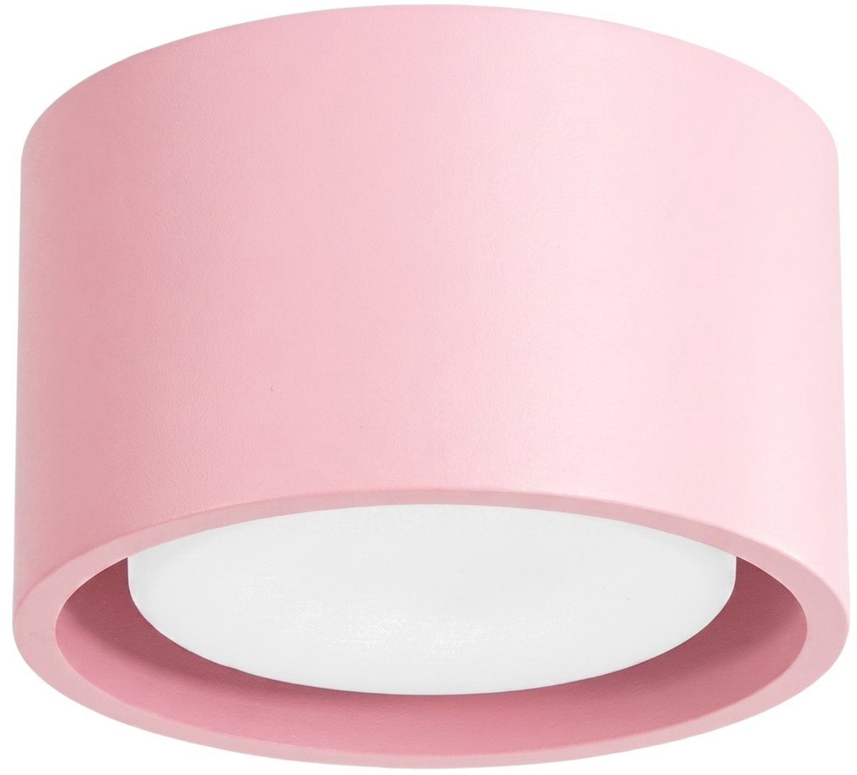 Sollux Lighting Plafondlamp MODO - Gx53 - roze - aluminium - 10x10x6cm