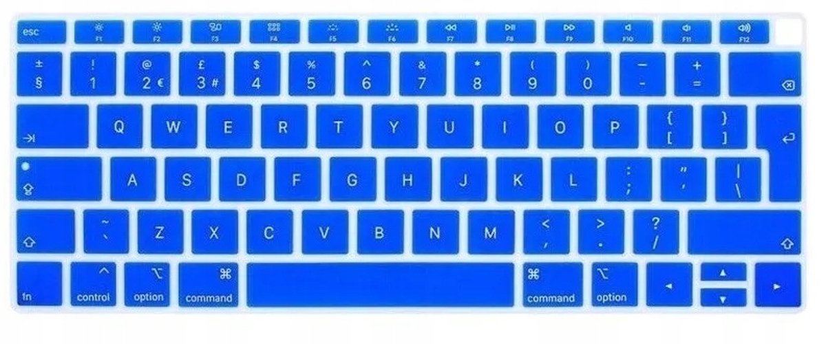 Beschermhoes voor MacBook Toetsenbord - Blauw - USA Indeling