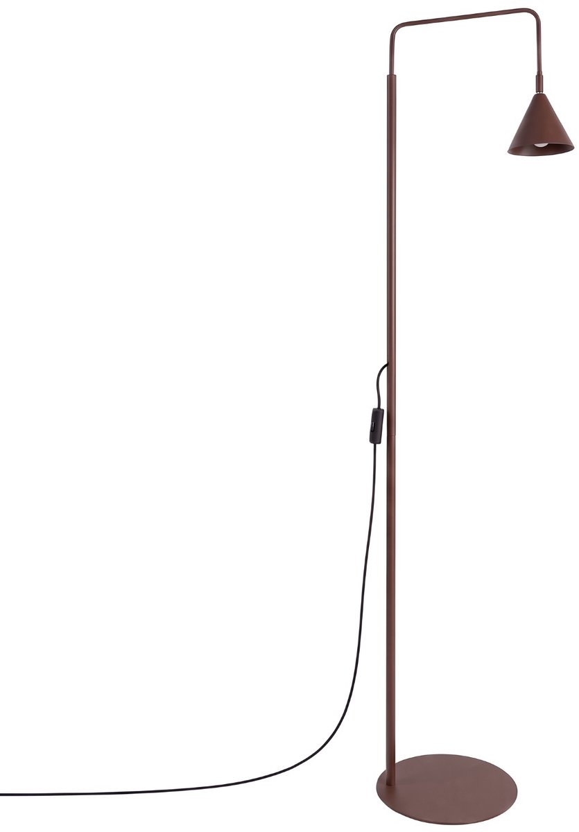 Sollux Lighting Staande lamp Nox - E14 - bruin - staal - 30x30x165cm