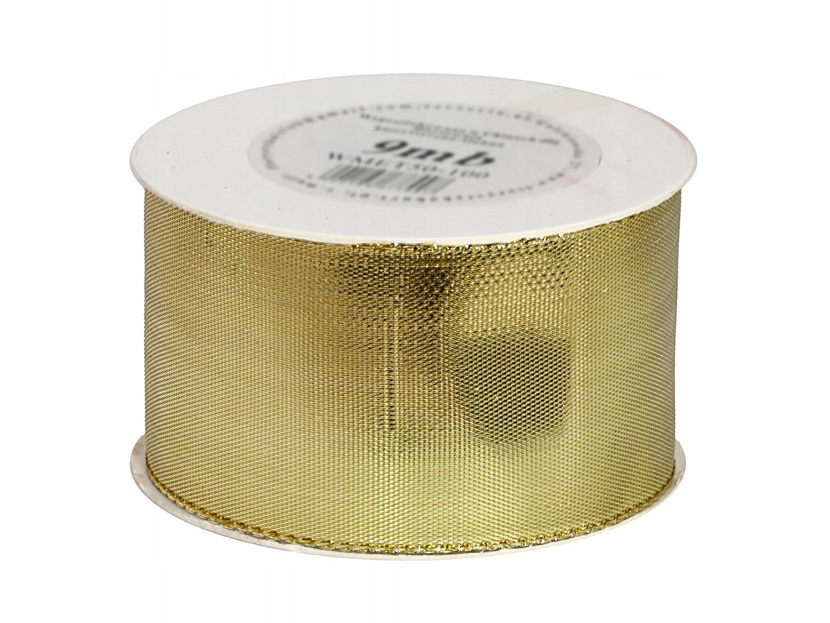 Glanzende Metalized Lint 38mm x 9m - Goud/Zilver