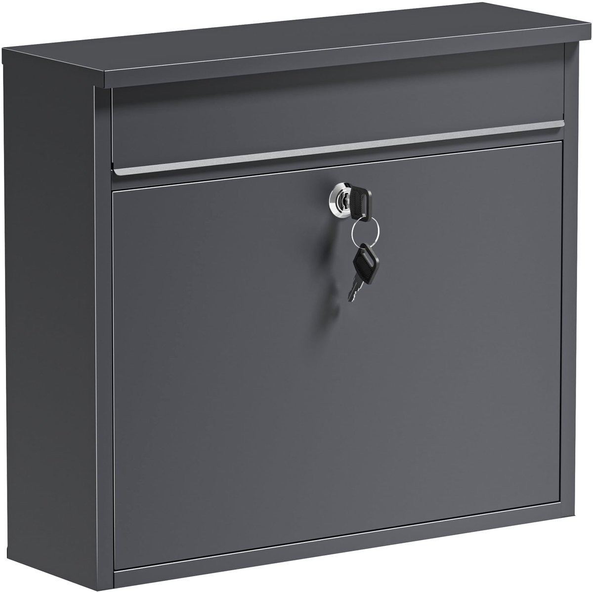 Famanu – Wandbrievenbus in antraciet met poedercoating, modern design voor het ontvangen van post