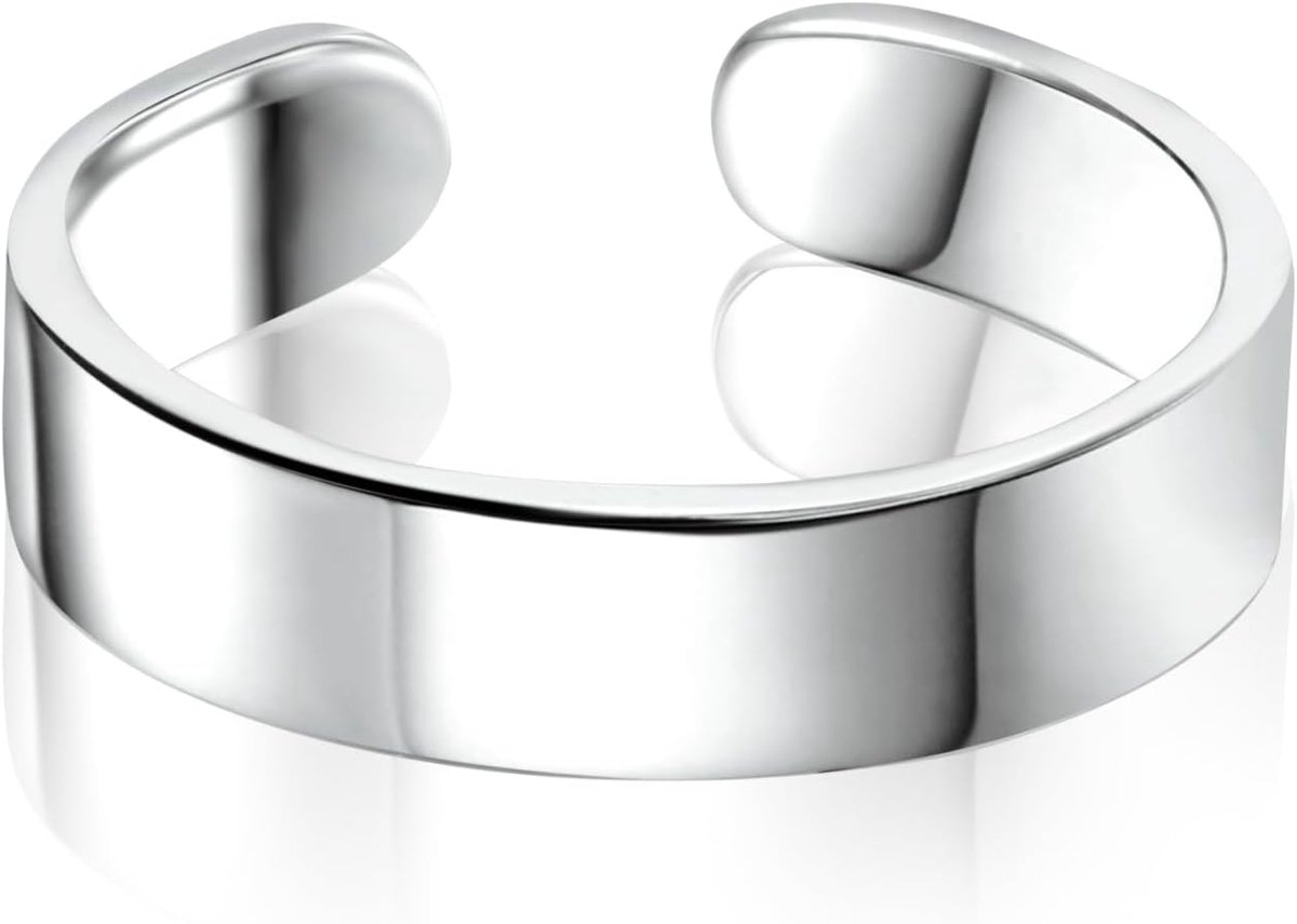 ALEXCRAFT Chunky Ring Silver 925 Women Men Open Adjustable Gifts for Women Girlfriend Mother Girls Valentine's Day - ShopVlot