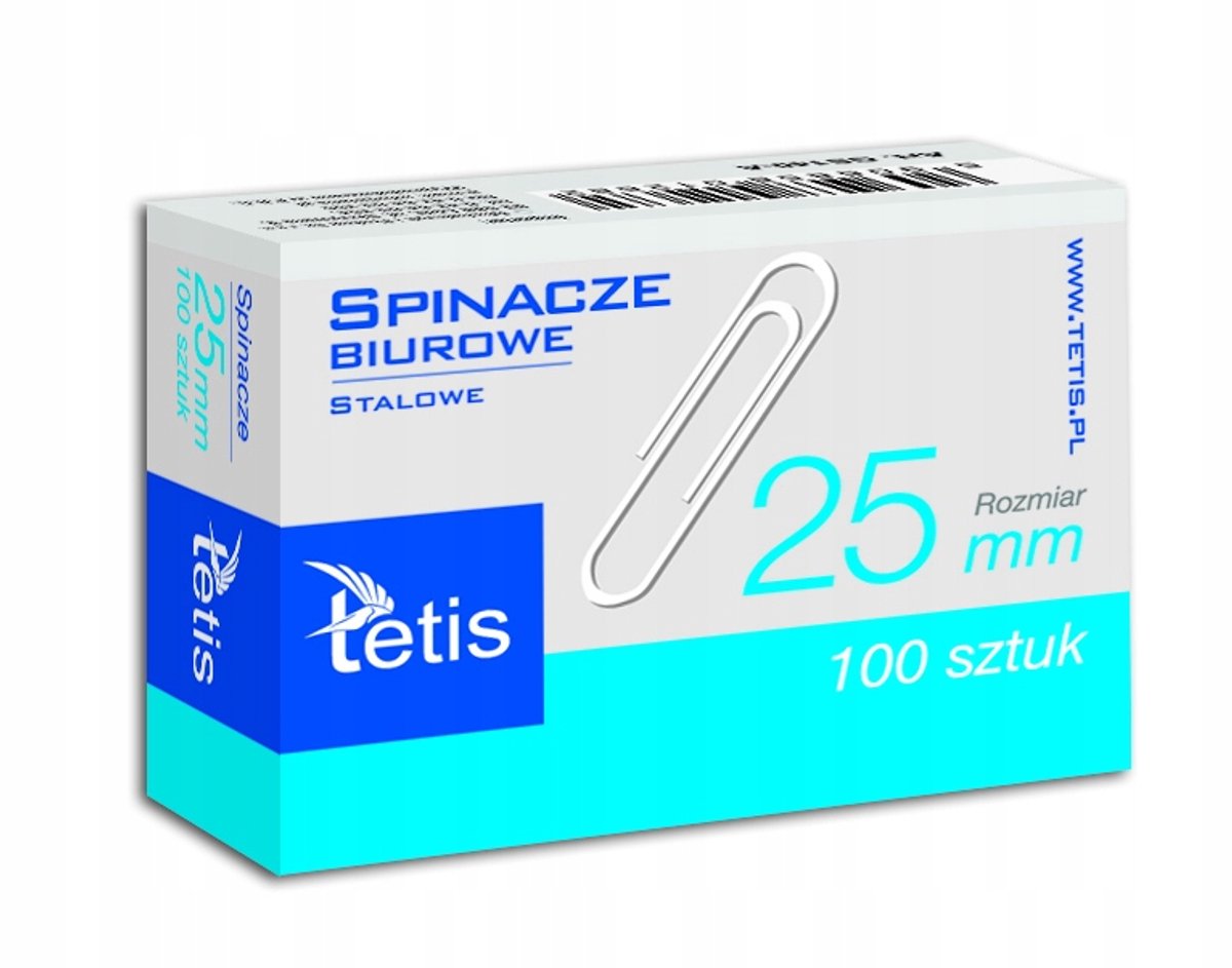 Tetis Kantoorspeldjes 25 mm - 100 stuks