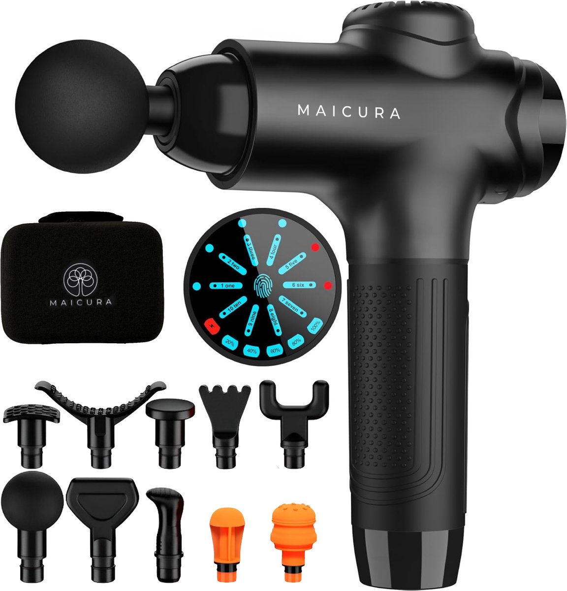 Maicura PROse GEN2 - Massage Gun - Professioneel - Massage Apparaat - Massage Pistool - 10 massagekoppen