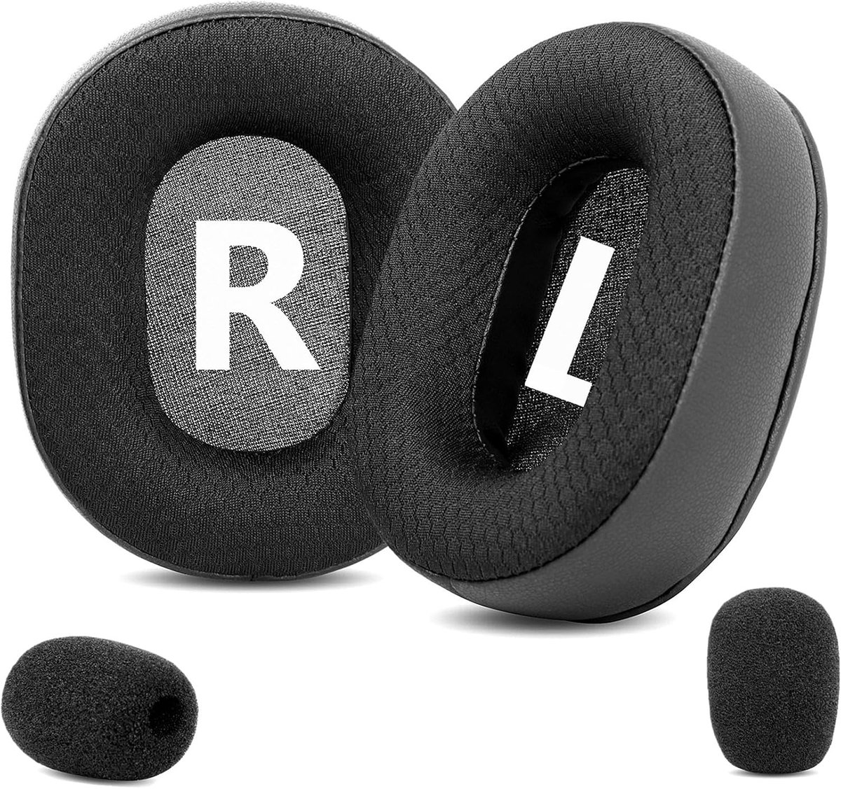 Ear Pads Replacement Compatible with Teufel Zola Gaming Headphones Ear Pads Ear Pads Mesh Fabric Black - ShopVlot