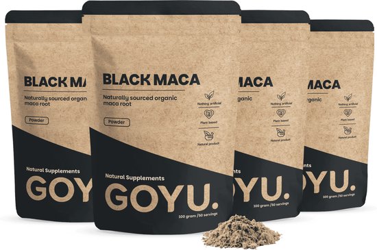 GOYU® - Zwarte Maca Poeder Biologisch Multipack 400
