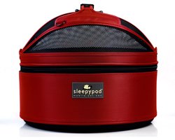 Sleepypod Mobile Pet Bed 3-in-1 - Strawberry Red - draagtas - autostoel - huisdierenbed