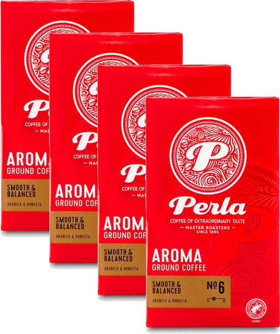 Perla Aroma - Multipack - Gemalen Koffie - 1000g (4x250g)