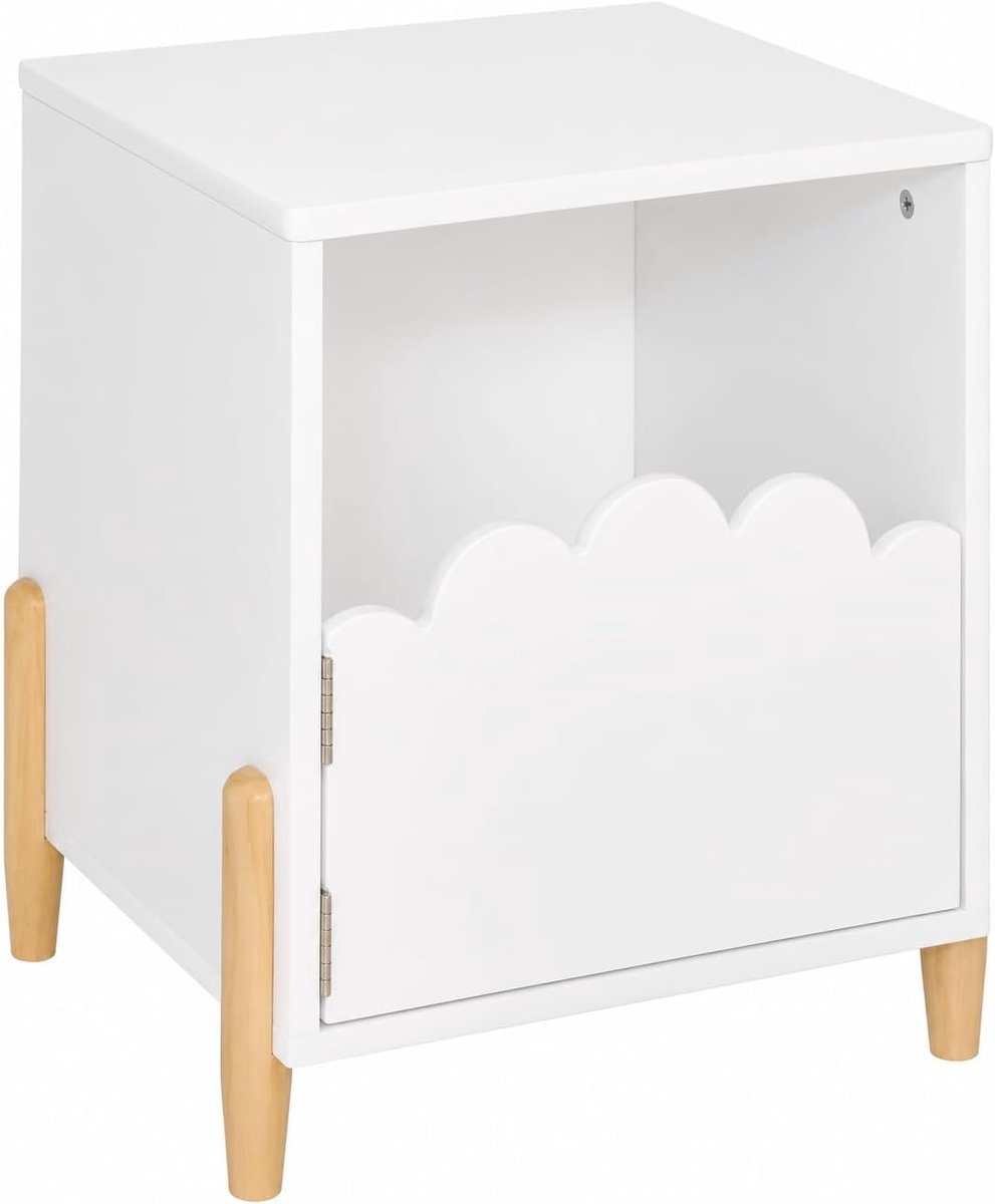 Atmosphera Douceur Nachtkastje voor Kinderen - 35 x 33 x 40 cm - Wit