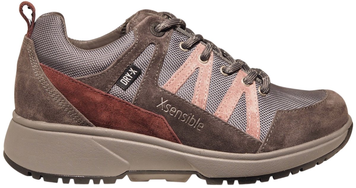 Xsensible Bodo grijze dames wandelschoenen