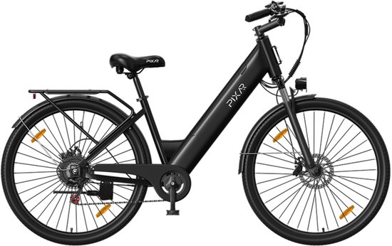 PIXAR C1-36V13AH Verwisselbare batterij-250W-27,5 inch elektrische stadsfiets-Lage zitpositie-Snelheidssensor-zwart van PIXAR — afbeelding 2