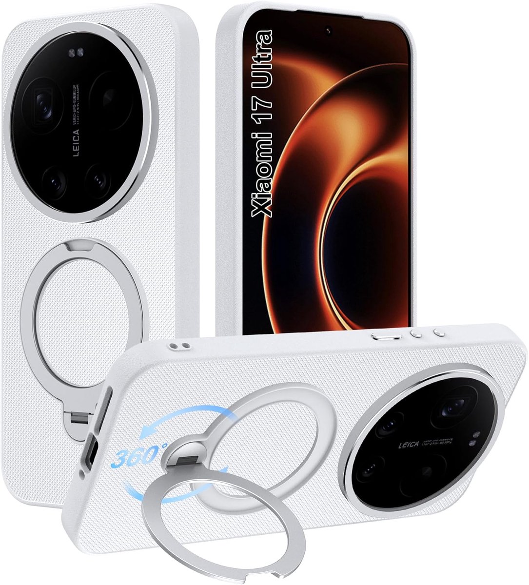 Magnetic Protective Case for Vivo X300 Ultra with 360 Degree Rotating Stand, Rugged Case, Waterproof and Shockproof - ShopVlot