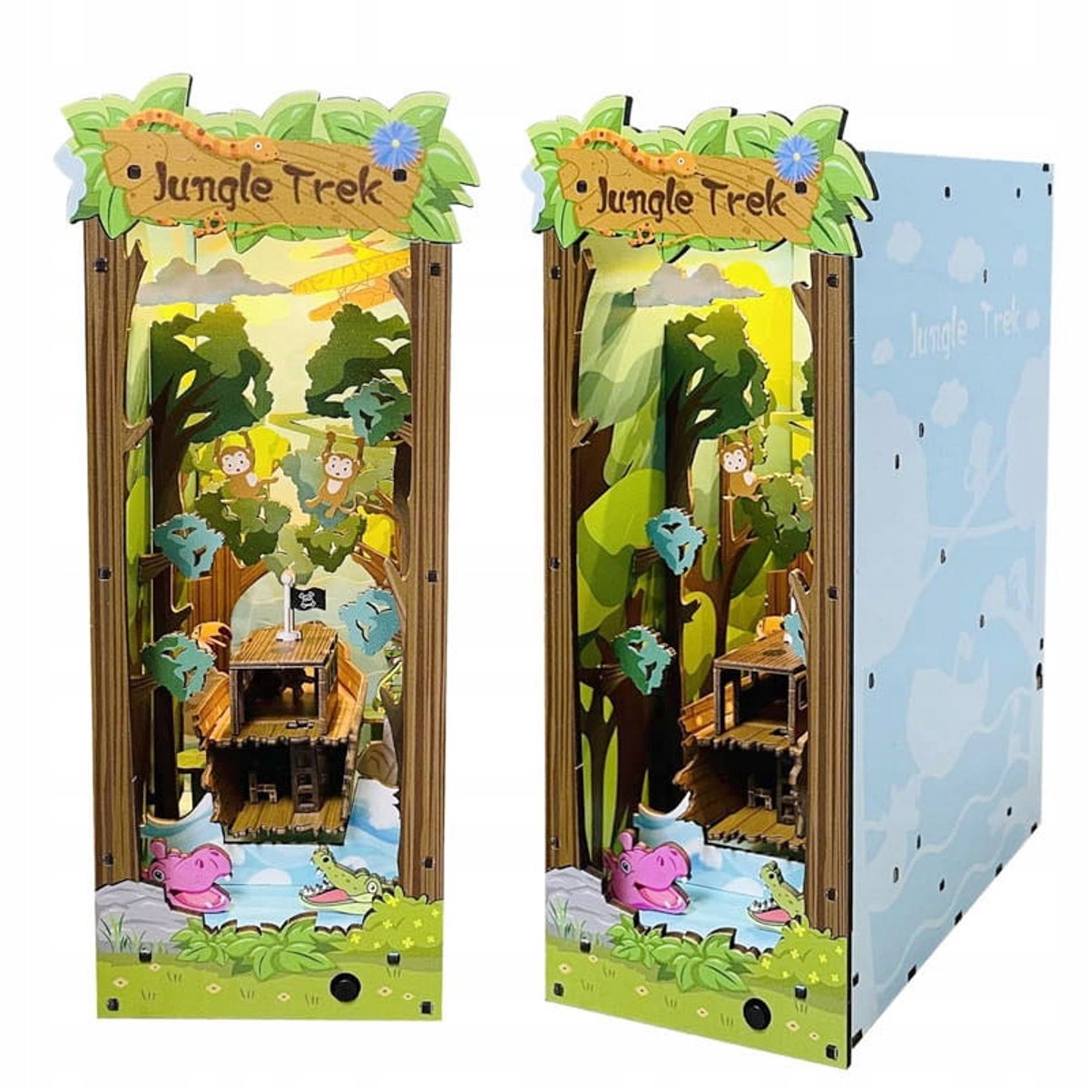DIY Houten Boekenhoekje: Jungle Secret & Aap Boat