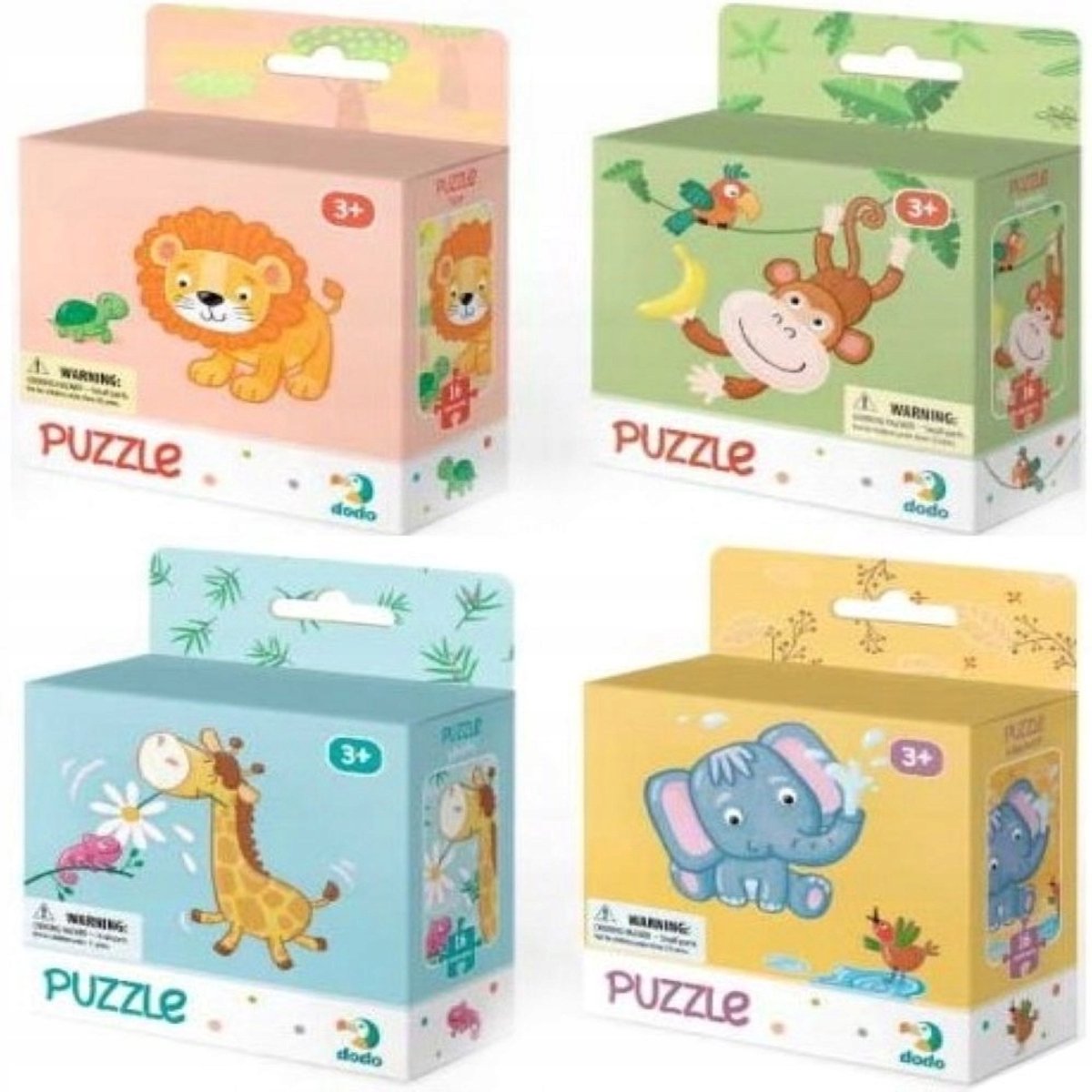 Puzzelset 2 stuks - 16 elementen per puzzel - Vanaf 3 jaar