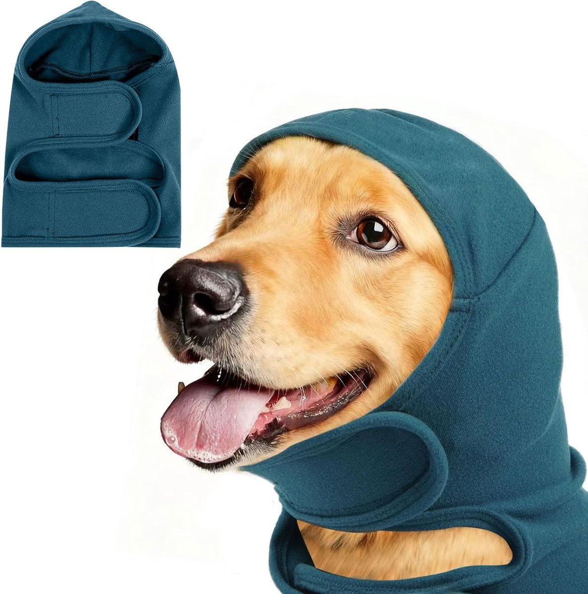 Oorbeschermers hond, oorbescherming voor honden, zelfklevende huisdier oorklep, oorklep met nekwarmer, wintermuts - ShopVlot