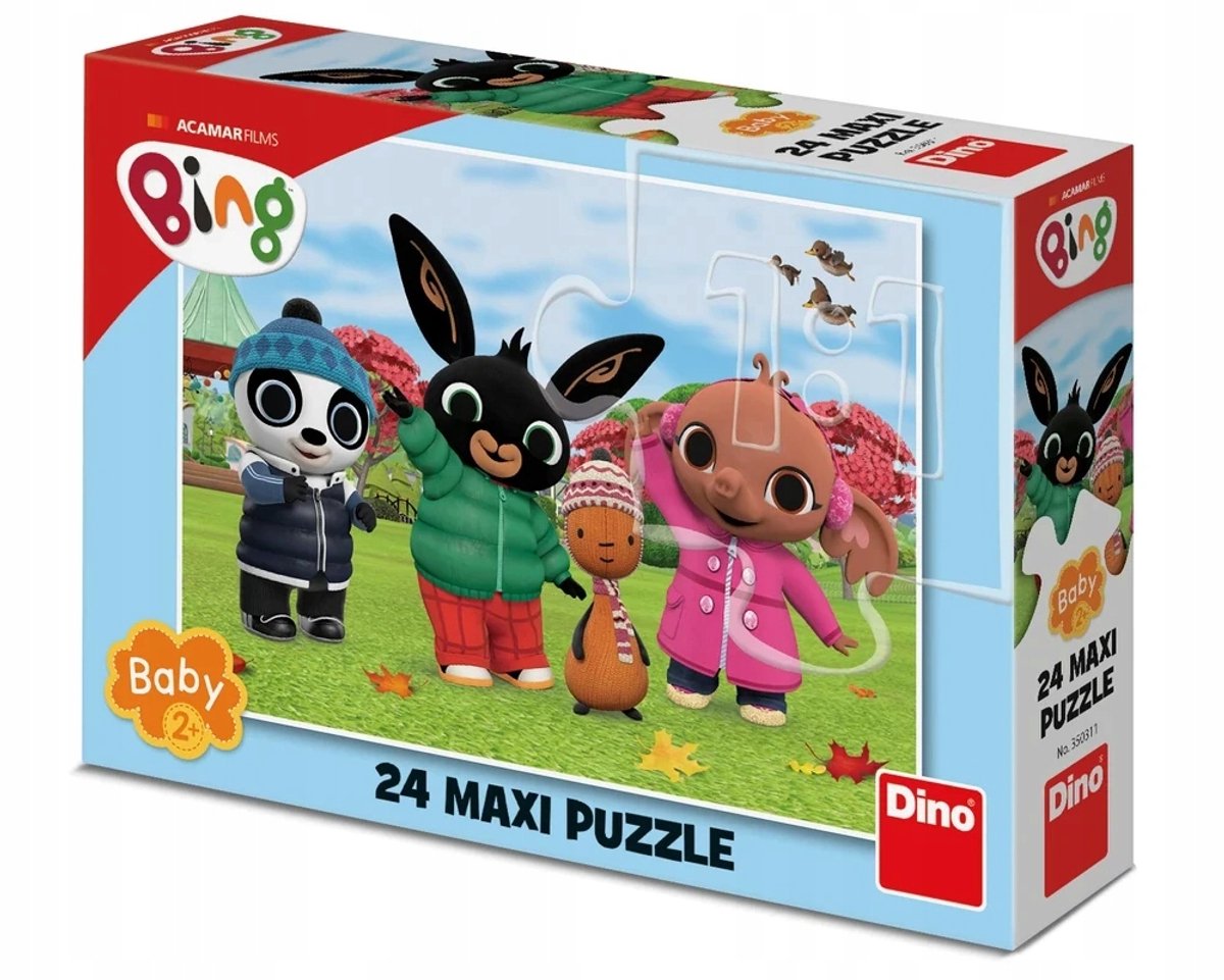 Maxi Puzzel Bing en , 21 & 24 Stukjes, Peuter Plezier
