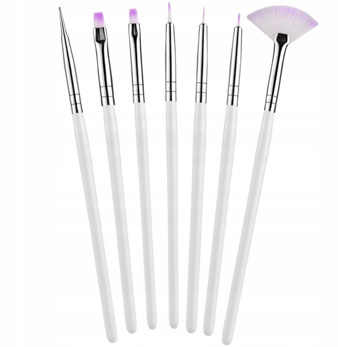 7x Professionele Nagel Penseel Set voor Gel & Acryl Manicure