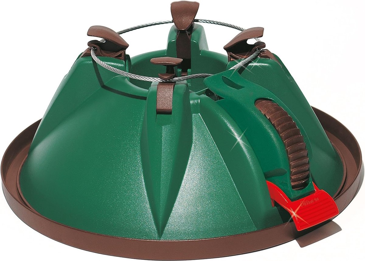 Famanu – Kerstboomstandaard met rolmechanisme en kinderbeveiliging voor kerstbomen tot 200 cm