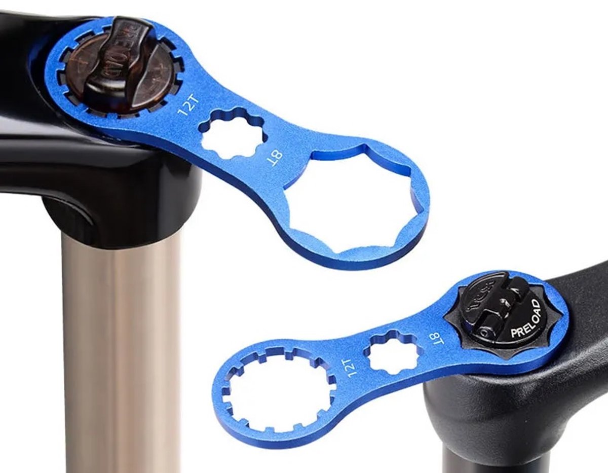 Sleutel voor Demperdoppen 8T 12T - Aluminium Blauw