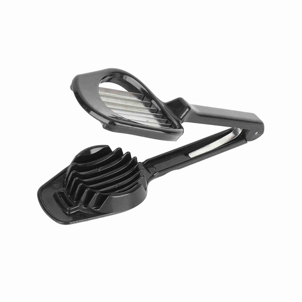 Ei snijder - Eiersnijder - Champignon snijder - Groentesnijder - Snijhulp - Kiwi snijder - Egg slicer - Multifunctionele keukentool - RVS - Kunststof handvat - Jonyx