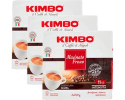 Kimbo il Caffe di Napoli Macinato Fresco - Multipack - Gemalen Koffie - 1500g (6x250g)