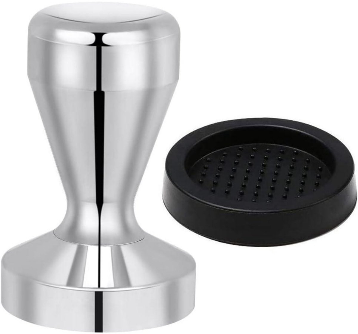 GELLDG Koffietamper - Espressotamper 51mm - Verwijderbare Steel en Bodem voor Gemakkelijk Schoonmaken - Ergonomisch Handvat - Geschikt voor Espressomachines - Kunststof - 51mm
