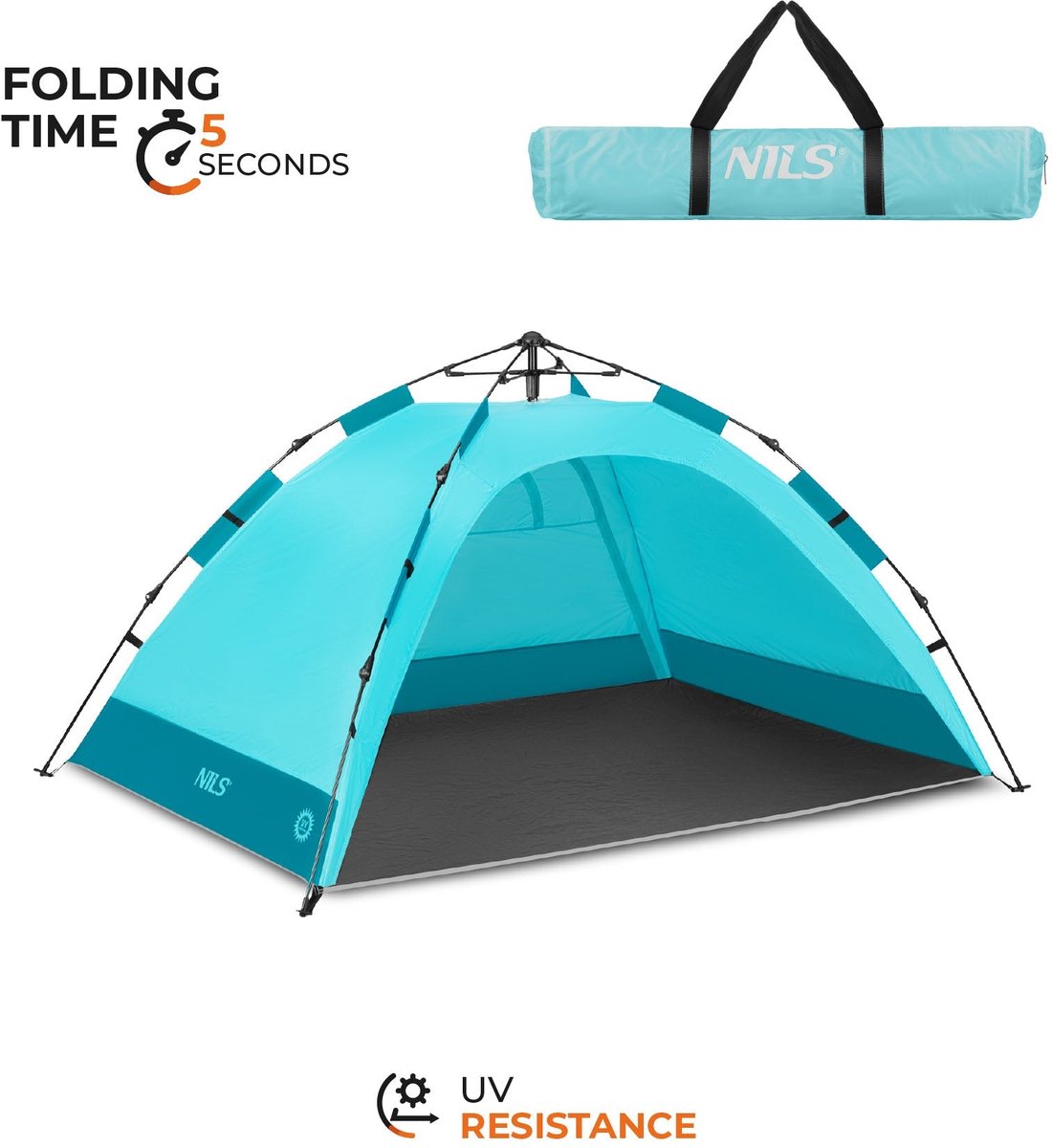 NILS Pop-up Strandtent - Blauw
