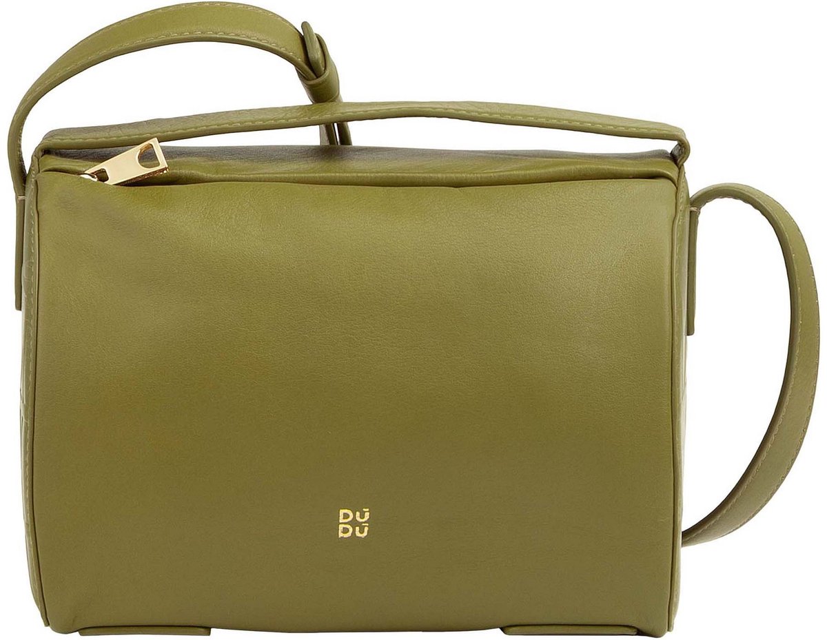DuDu Up Crossbody tas Leder 19.5 cm - Dames - olive green