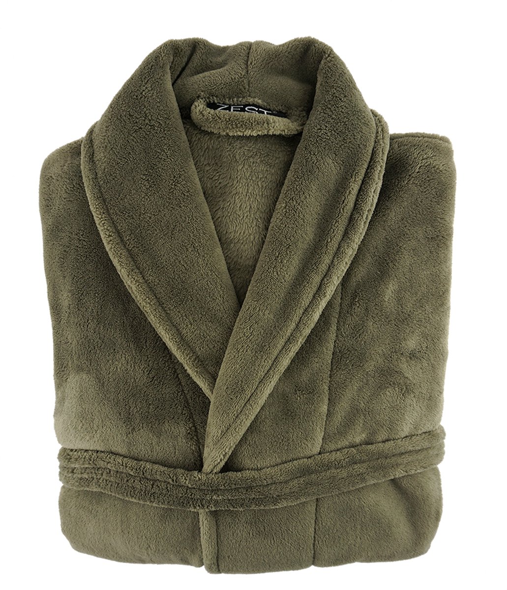 ZEST Badjas Flanel fleece S/M Taupe