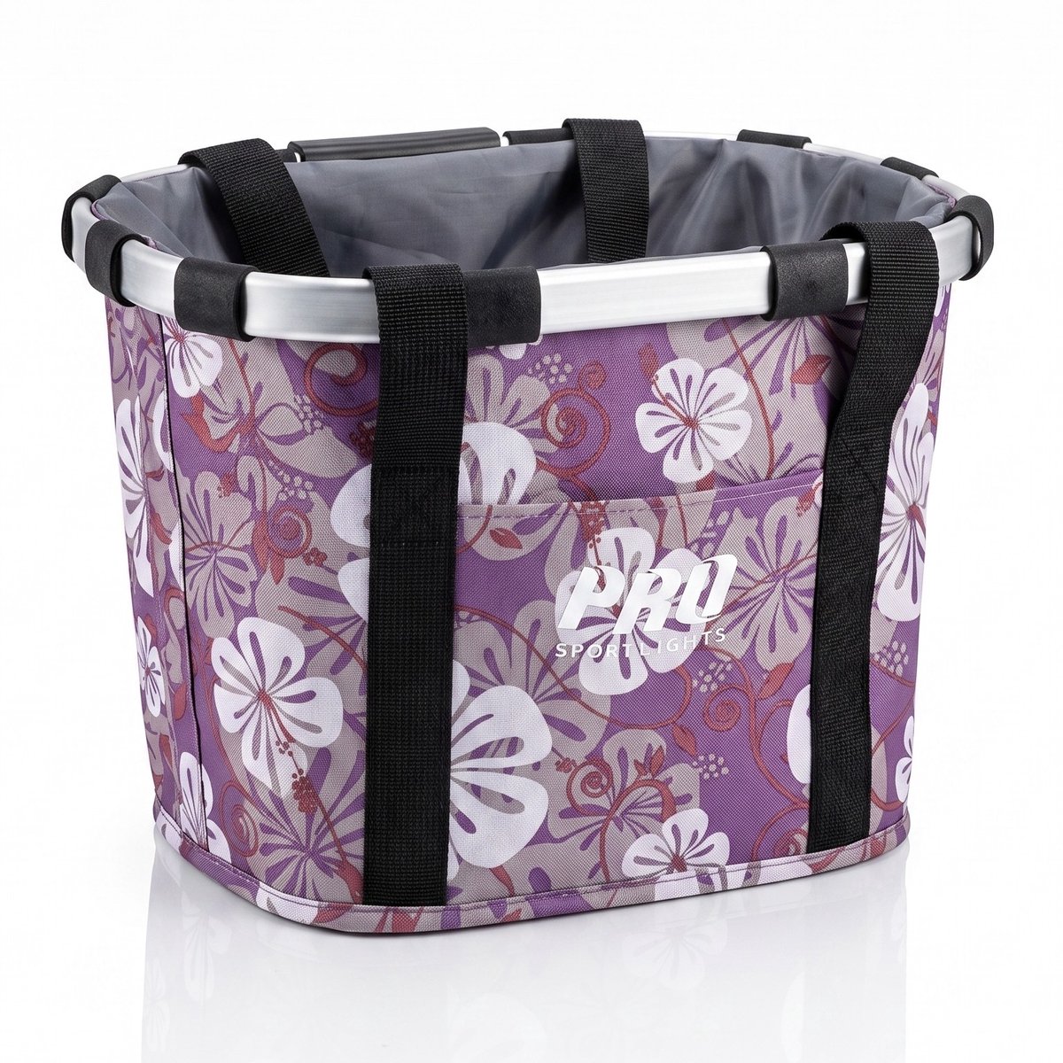Fietsmand Vooraan 16 Liter Dames Meisjes Bloemen Fiets Mandje Stadsfiets Afneembaar