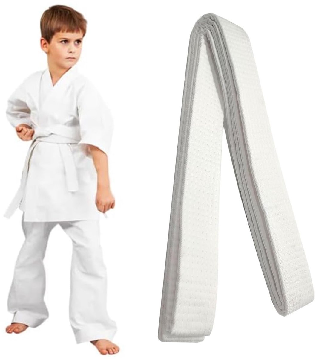 Karate- en Judo-gordel 220 cm wit voor Taekwondo en andere vechtsporten