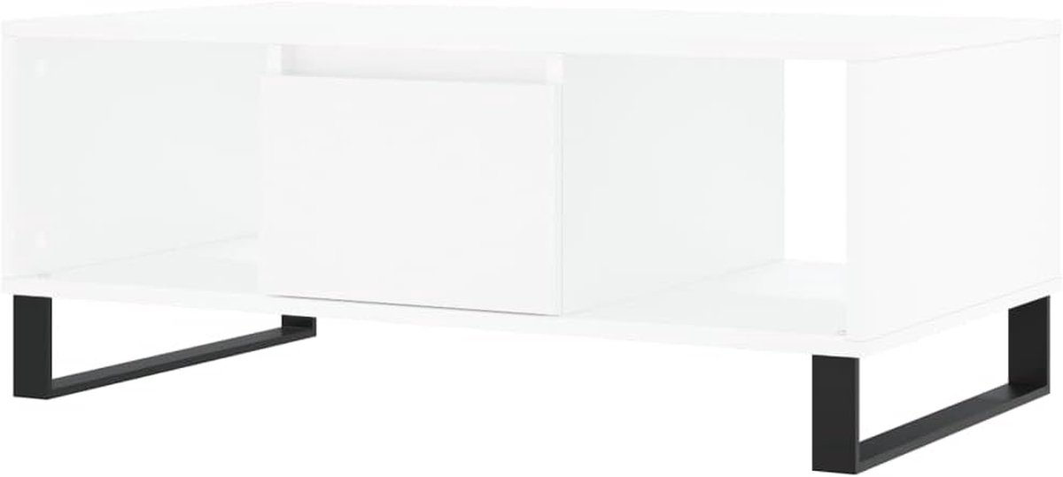 Elegante salontafel - Woonkamertafel - Opbergen en decoreren - Met lade en vakken - 90 x 50 x 365 cm