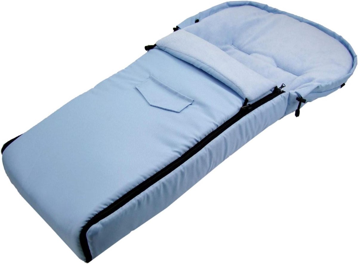 Wintervoetenzak - Baby deken - Buitenactiviteiten kind - Waterafstotend materiaal - 108 cm - Lichtblauw