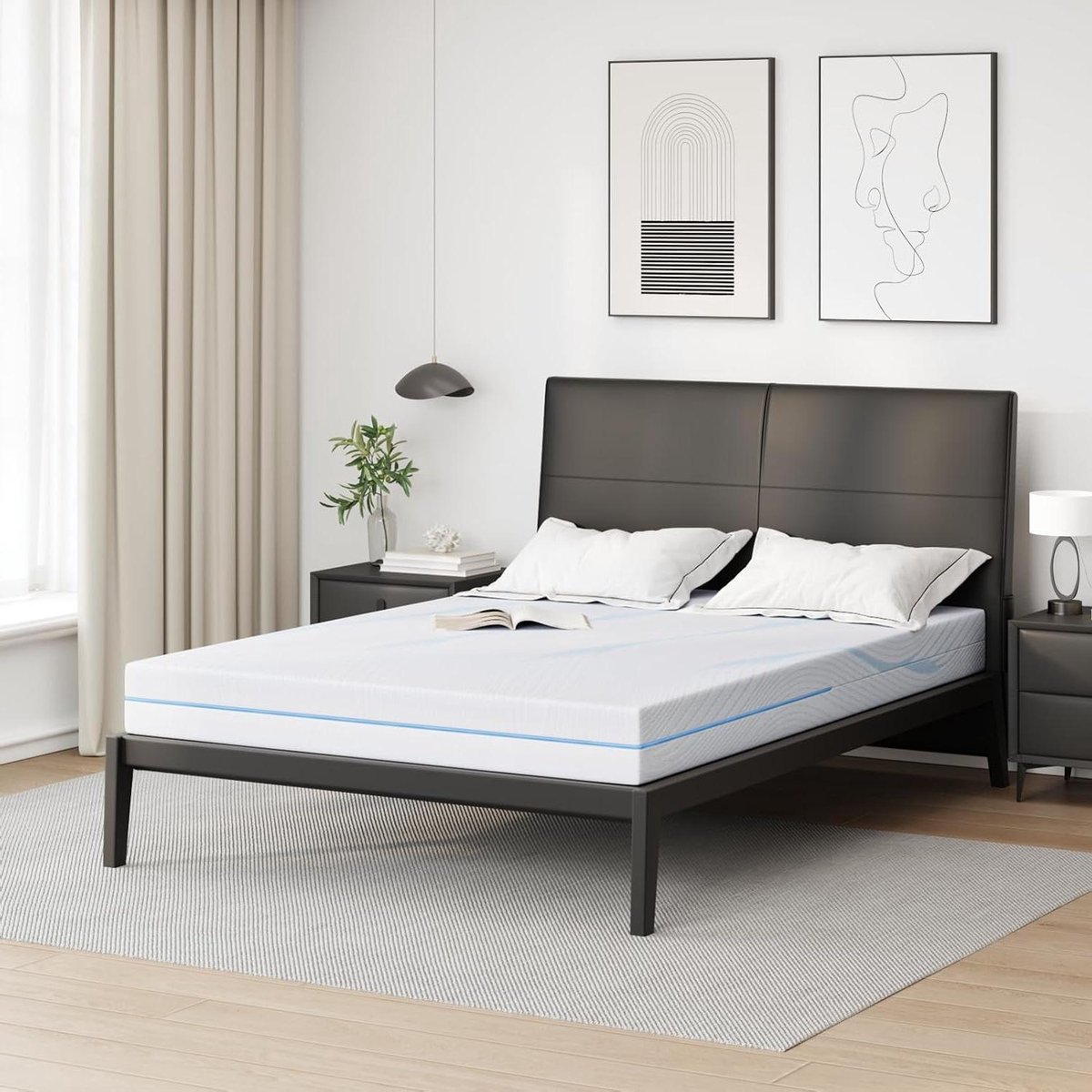 Schuimrubber Matras - Matras Topper - Comfortabel Slapen - 7 Zones - 140 x 200 cm - Wit