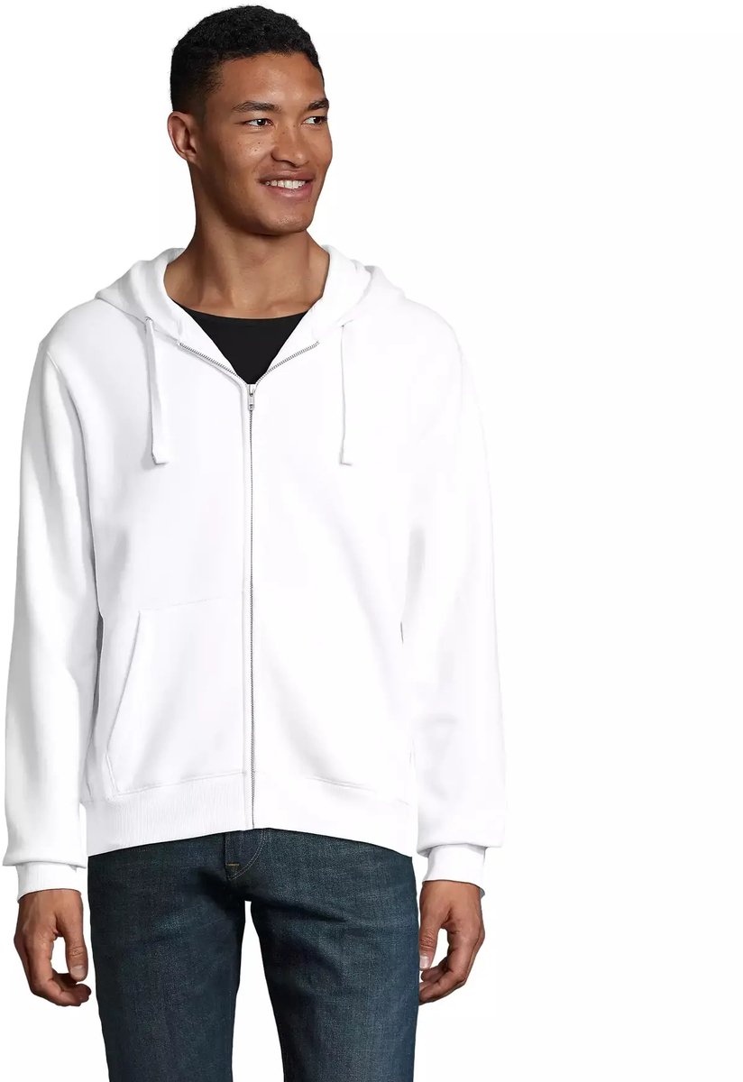 SOL'S Men´s Zip Hoodie Spike L03105 - White - 3XL
