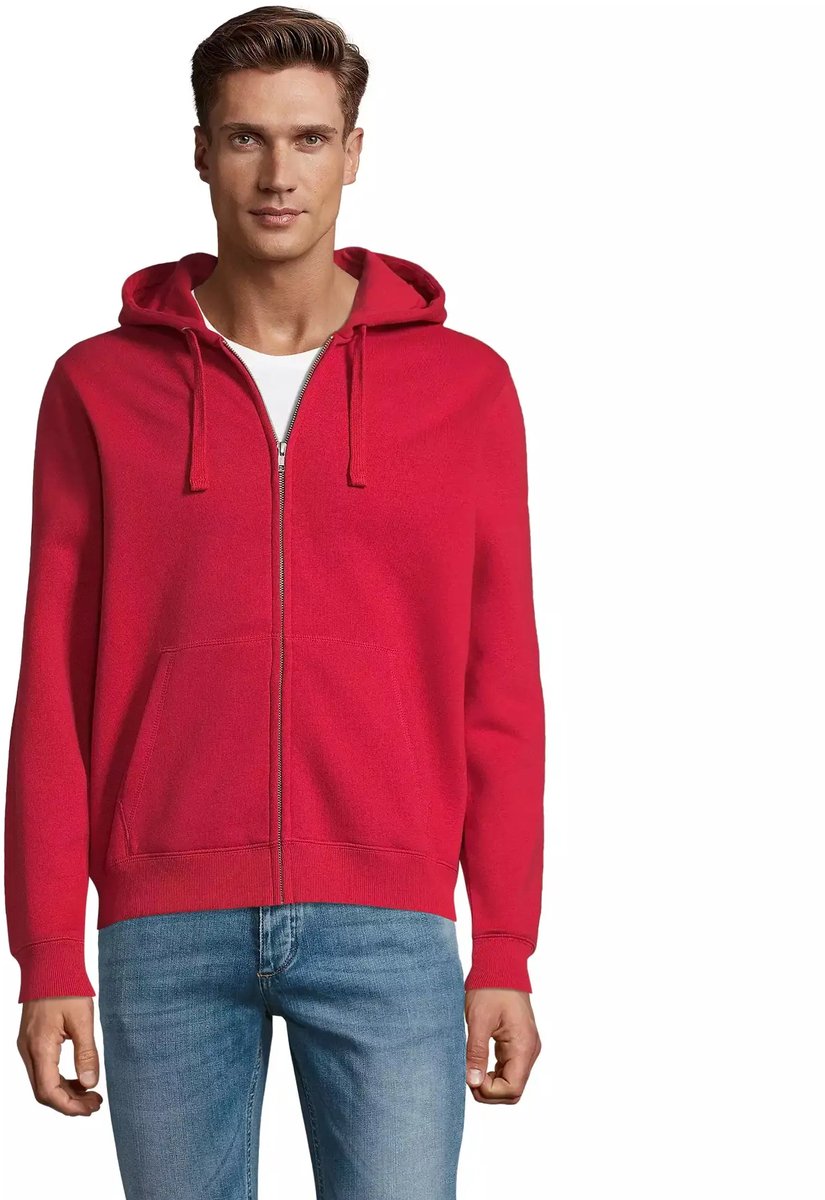 SOL'S Men´s Zip Hoodie Spike L03105 - Red - XL